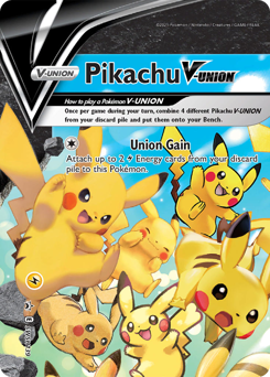 Pikachu V-UNION z edície SWSH Black Star Promos, karta č.SWSH139