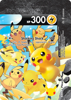 Pikachu V-UNION z edície SWSH Black Star Promos, karta č.SWSH140