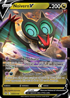 Noivern V z edície SWSH Black Star Promos, karta č.SWSH148