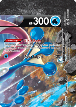 Greninja V-UNION z edície SWSH Black Star Promos, karta č.SWSH156