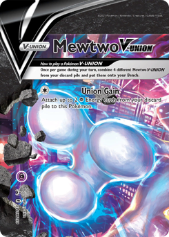 Mewtwo V-UNION z edície SWSH Black Star Promos, karta č.SWSH159