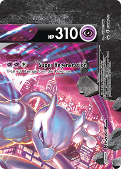 Mewtwo V-UNION z edície SWSH Black Star Promos, karta č.SWSH160