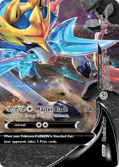 Zacian V-UNION z edície SWSH Black Star Promos, karta č.SWSH166