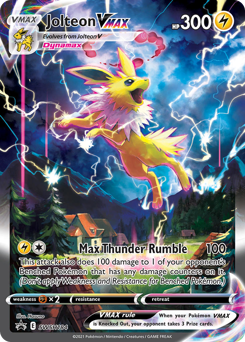 Jolteon VMAX z edície SWSH Black Star Promos, karta č.SWSH184