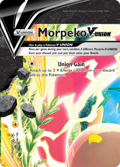 Morpeko V-UNION z edície SWSH Black Star Promos, karta č.SWSH215