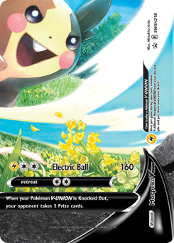 Morpeko V-UNION z edície SWSH Black Star Promos, karta č.SWSH218