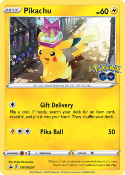 Pikachu z edície SWSH Black Star Promos, karta č.SWSH234