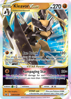 Kleavor VSTAR z edície SWSH Black Star Promos, karta č.SWSH249