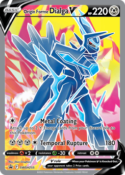 Origin Forme Dialga V z edície SWSH Black Star Promos, karta č.SWSH255
