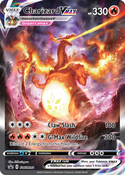 Charizard VMAX z edície SWSH Black Star Promos, karta č.SWSH261