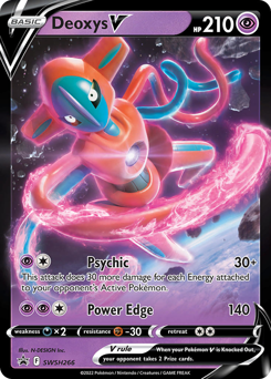 Deoxys V z edície SWSH Black Star Promos, karta č.SWSH266
