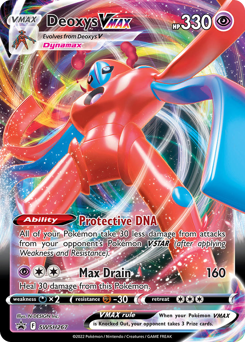 Deoxys VMAX z edície SWSH Black Star Promos, karta č.SWSH267