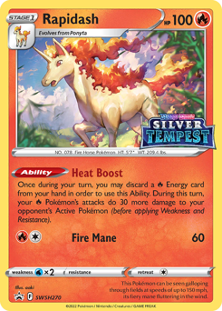 Rapidash z edície SWSH Black Star Promos, karta č.SWSH270