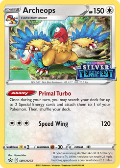 Archeops z edície SWSH Black Star Promos, karta č.SWSH272