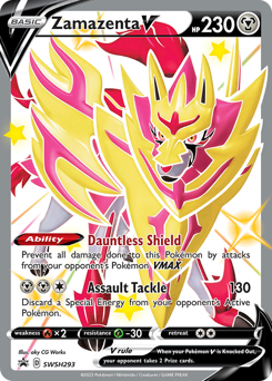Zamazenta V z edície SWSH Black Star Promos, karta č.SWSH293