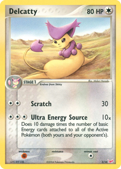 Delcatty z edície EX Trainer Kit Latias, karta č.3
