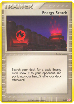 Energy Search z edície EX Trainer Kit Latias, karta č.9