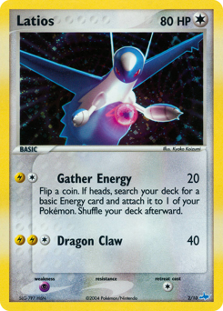 Latios z edície EX Trainer Kit Latios, karta č.2