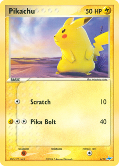 Pikachu z edície EX Trainer Kit Latios, karta č.6
