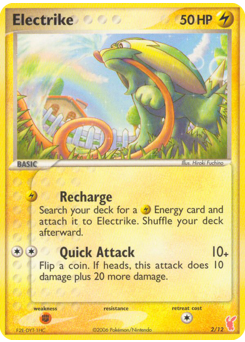 Electrike z edície EX Trainer Kit 2 Plusle, karta č.2