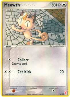 Meowth z edície EX Trainer Kit 2 Plusle, karta č.4