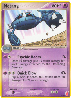 Metang z edície EX Trainer Kit 2 Plusle, karta č.5