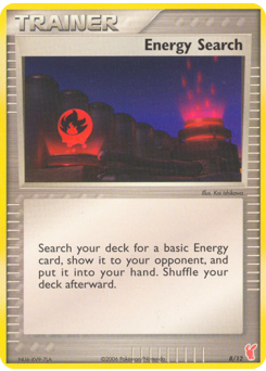 Energy Search z edície EX Trainer Kit 2 Plusle, karta č.8