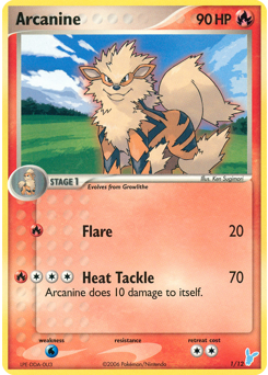 Arcanine z edície EX Trainer Kit 2 Minun, karta č.1