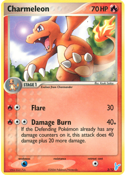 Charmeleon z edície EX Trainer Kit 2 Minun, karta č.3