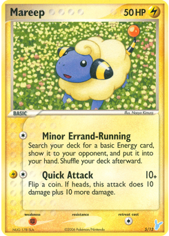 Mareep z edície EX Trainer Kit 2 Minun, karta č.5