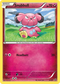 Snubbull z edície Kalos Starter Set, karta č.22
