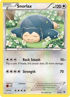 Snorlax z edície Kalos Starter Set, karta č.26