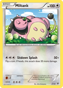 Miltank z edície Kalos Starter Set, karta č.27