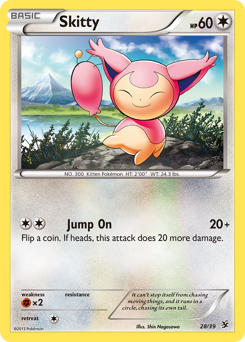 Skitty z edície Kalos Starter Set, karta č.28