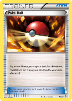 Poké Ball z edície Kalos Starter Set, karta č.35