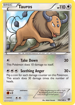 Tauros z edície XY, karta č.100