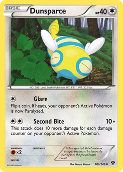 Dunsparce z edície XY, karta č.101