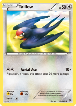 Taillow z edície XY, karta č.102