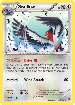 Swellow z edície XY, karta č.103