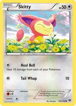 Skitty z edície XY, karta č.104