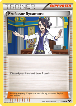 Professor Sycamore z edície XY, karta č.122