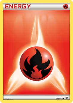 Fire Energy z edície XY, karta č.133