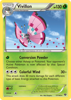 Vivillon z edície XY, karta č.17