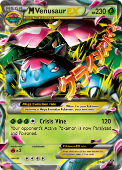 M Venusaur-EX z edície XY, karta č.2
