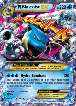 M Blastoise-EX z edície XY, karta č.30
