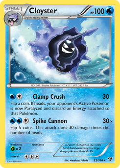 Cloyster z edície XY, karta č.32