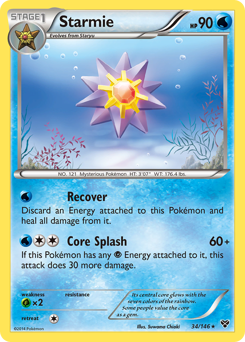 Starmie z edície XY, karta č.34