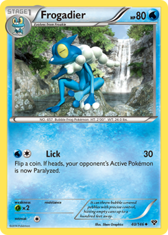 Frogadier z edície XY, karta č.40