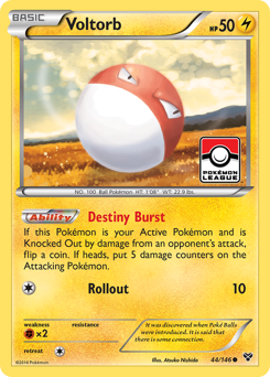 Voltorb z edície XY, karta č.44