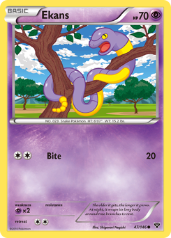 Ekans z edície XY, karta č.47